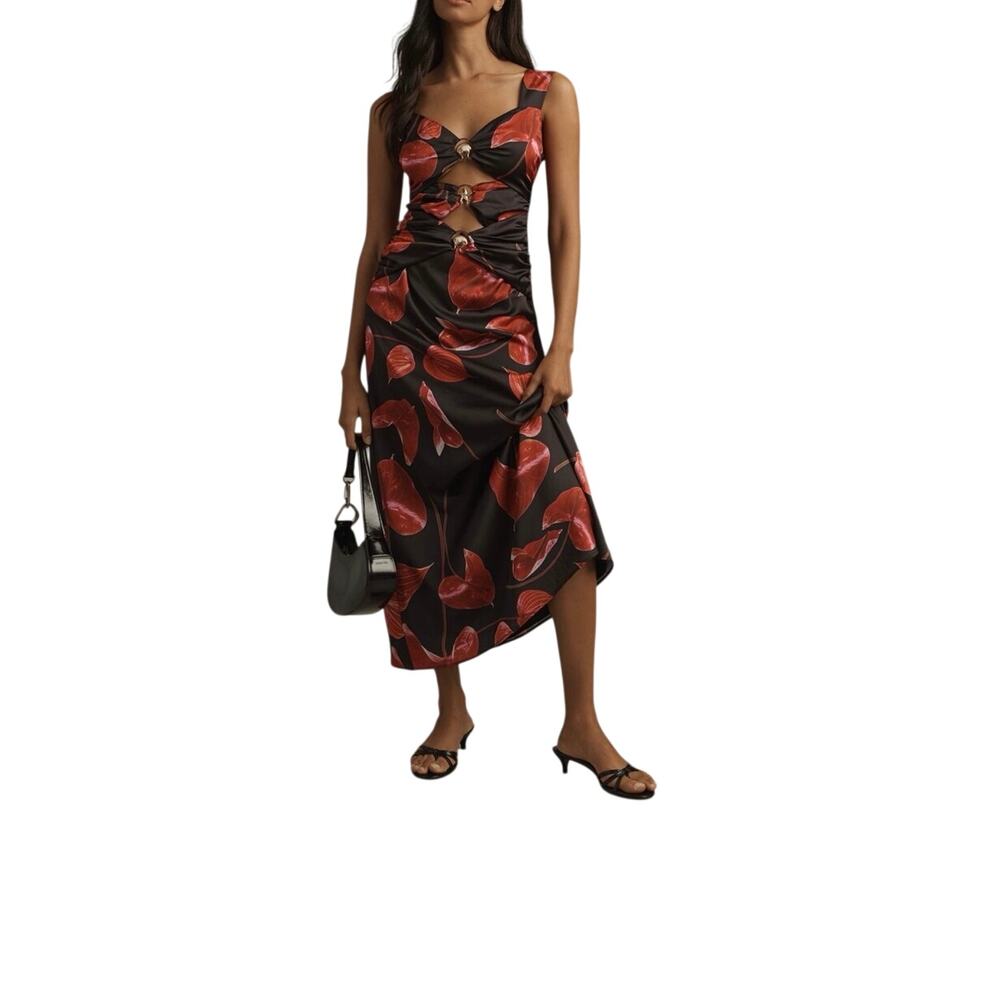 The Wolf Gang Anthropologie Merci Sleeveless Cutout Maxi Dress NWT Floral XL